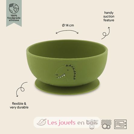Silicone bowl with suction Mr Dino TX-96-440 Trixie 2