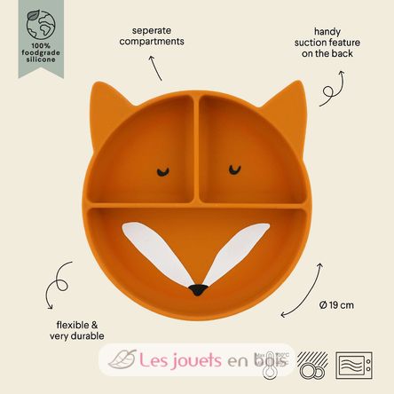 Silicone divided suction plate Mr Fox TX-96-445 Trixie 3