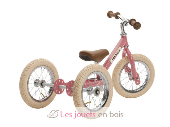 Trybike Steel Balance Bike 2-in-1 pink TBS-3-VIN-PINK Trybike 2