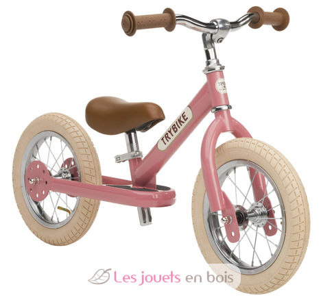 Trybike Steel Balance Bike 2-in-1 pink TBS-3-VIN-PINK Trybike 5