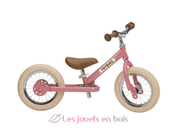 Trybike Steel Balance Bike 2-in-1 pink TBS-3-VIN-PINK Trybike 4