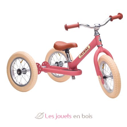 Trybike Steel Balance Bike 2-in-1 matte pink TBS-3-PNKM-VIN Trybike 1