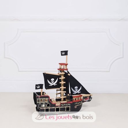 Bateau Pirate Black Beard - jouet en bois - bateau pirate barberousse Le  Toy Van Papo