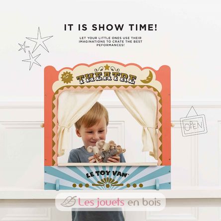 Tabletop Puppet Wooden Theatre TV351 Le Toy Van 4