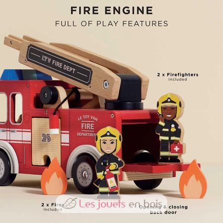 Wooden Fire Engine TV427 Le Toy Van 3