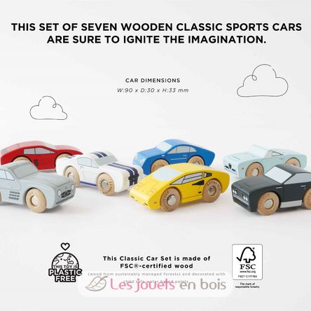 Classic Wooden Sports Cars TV445 Le Toy Van 3