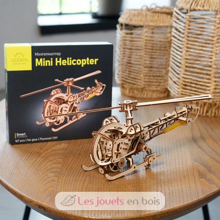 Mini Helicopter mechanical model kit U-70225 Ugears 5