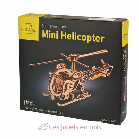 Mini Helicopter mechanical model kit U-70225 Ugears 8