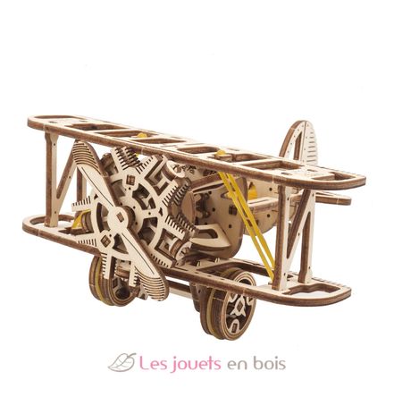 Mini-Biplane mechanical model kit U-70159 Ugears 1