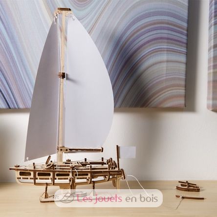 The Ocean Beauty Yacht mechanical model kit U-70193 Ugears 7