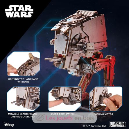 Star Wars AT-ST Walker, 3D model kit U-70268 Ugears 3