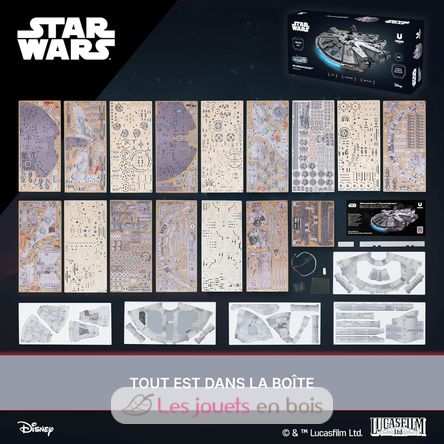 Millennium Falcon, 3D model kit U-70271 Ugears 9