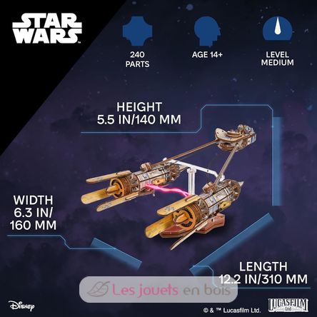 Anakin Skywalker’s Podracer, 3D model kit U-70273 Ugears 2