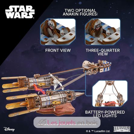 Anakin Skywalker’s Podracer, 3D model kit U-70273 Ugears 4
