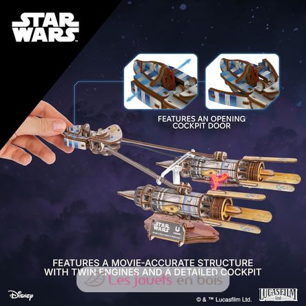 Anakin Skywalker’s Podracer, 3D model kit U-70273 Ugears 5