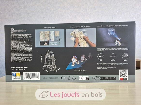 R2-D2 Star Wars, 3D model kit U-70272 Ugears 9