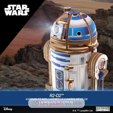 R2-D2 Star Wars, 3D model kit U-70272 Ugears 6