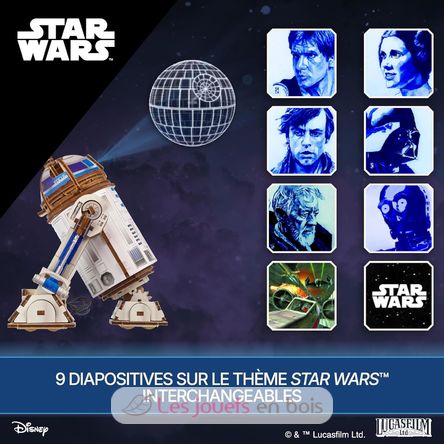 R2-D2 Star Wars, 3D model kit U-70272 Ugears 4