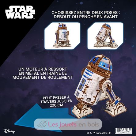 R2-D2 Star Wars, 3D model kit U-70272 Ugears 7