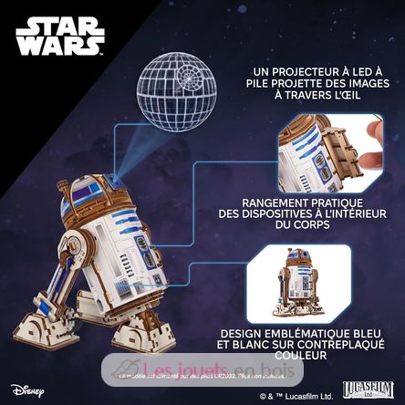 R2-D2 Star Wars, 3D model kit U-70272 Ugears 8