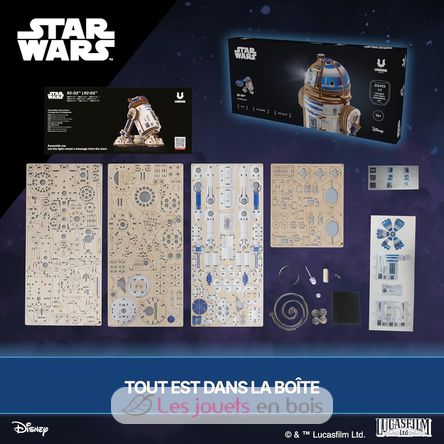 R2-D2 Star Wars, 3D model kit U-70272 Ugears 5