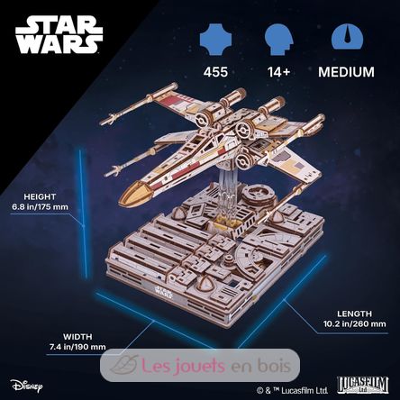 Luke Skywalker's X-Wing, 3D model kit U-70269 Ugears 2