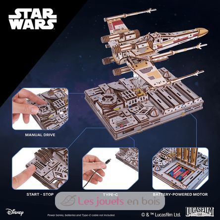 Luke Skywalker's X-Wing, 3D model kit U-70269 Ugears 3