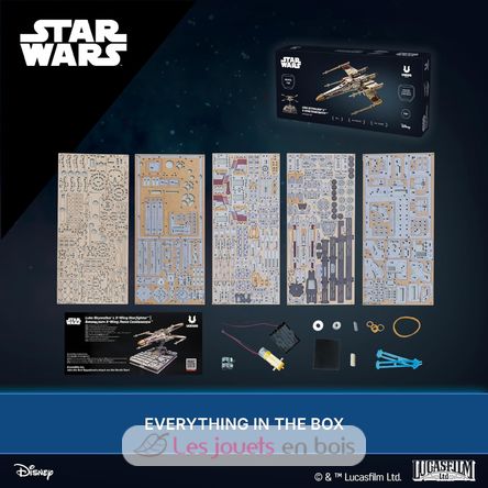 Luke Skywalker's X-Wing, 3D model kit U-70269 Ugears 6