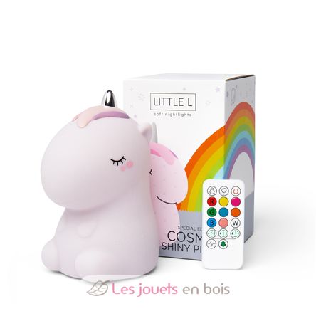 Nightlight Cosmo Unicorn Pink Glitter LL-UNIPINKR Little L 2