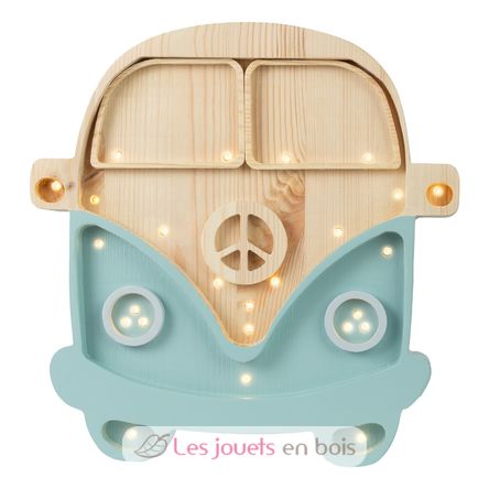 Little Lights Van Lamp Retro Blue Wood LL031-440-000 Little Lights 1