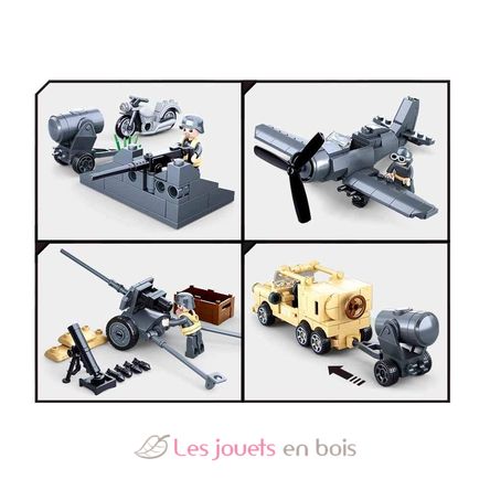 Army WWII - The Battle 552 pieces SL-M38-B0812 Sluban 4
