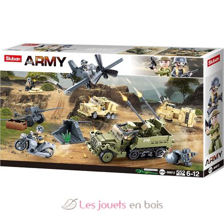 Army WWII - The Battle 552 pieces SL-M38-B0812 Sluban 1