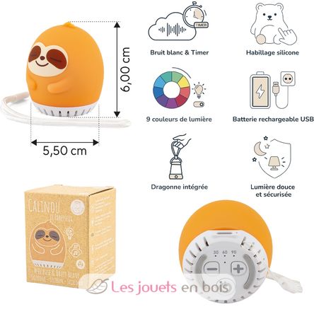 Sloth white noise night light UL8151 Ulysse 3