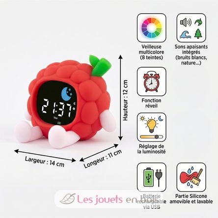 Raspberry night light and alarm clock UL8160 Ulysse 3