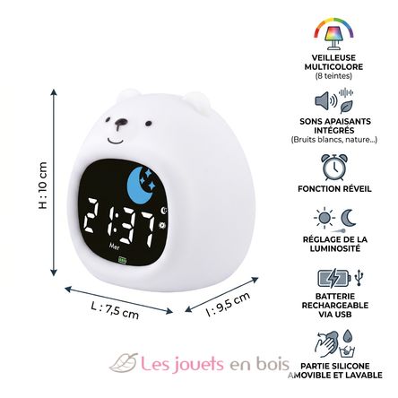 Bear night light and alarm clock UL8159 Ulysse 4