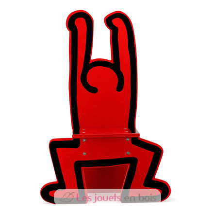 Keith Haring chair red V0314-1401 Vilac 2