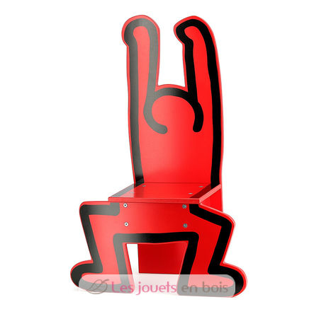 Keith Haring chair red V0314-1401 Vilac 3