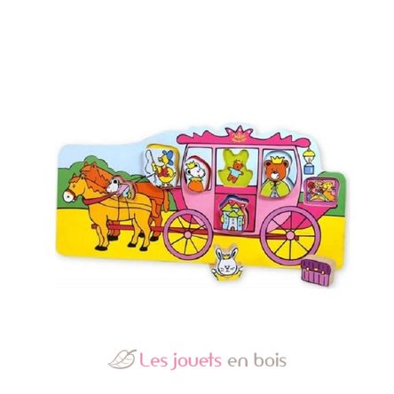 Coach peg puzzle V3987-3013 Vilac 1