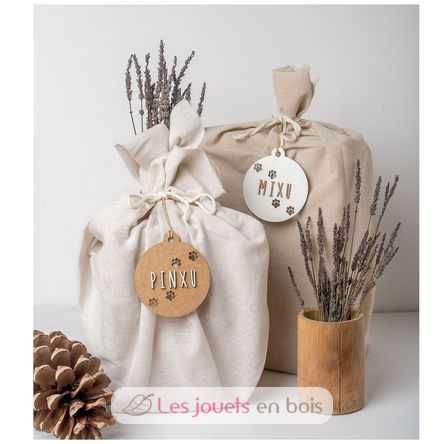 Customizable Dog Christmas Decoration in wood VI-BN20 Vintiun 5