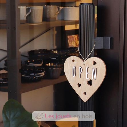 Customizable Heart Christmas Decoration natural wood VI-CR10 Vintiun 6