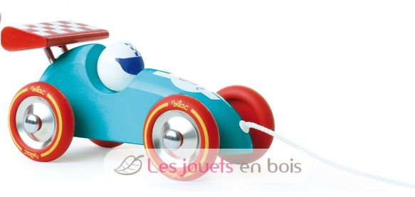 Turquoise pull along racing car V2309B Vilac 1