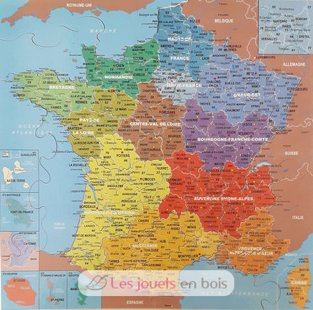 Map of France - departments K80-100 Puzzle Michele Wilson 2