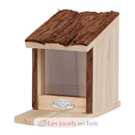 Squirrel feeder with bark roof ED-WA107 Esschert Design 1