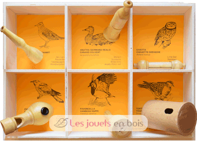 Birds calls Set - 6 nests didactic QBC-6nids-didactique Quelle est Belle Company 1