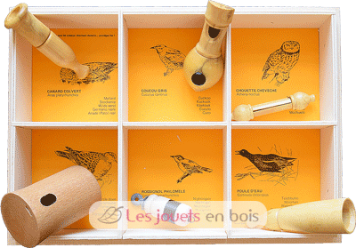 Birds calls Set - 6 nests European Birds QBC-6nids-oiseaux d'europe Quelle est Belle Company 1