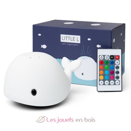 Nightlight Whale Wilda white LL-WHAWHITER Little L 1