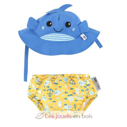 Whale swimsuit and hat set 12-24M EFK-122-010-027 Zoocchini 2