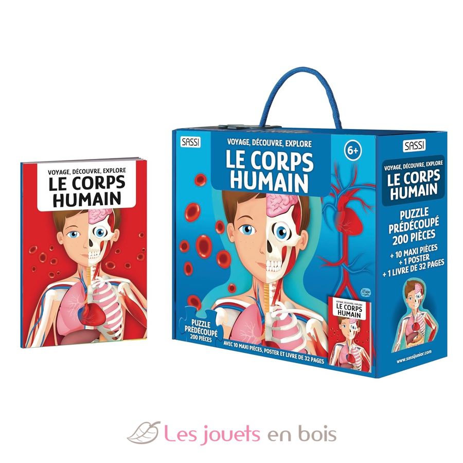 Travel, learn and explore - The human body - Sassi Junior - Book for child