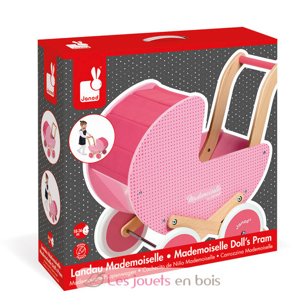 janod dolls pram