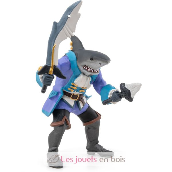 Papo Figurine, Pirate mutant shark 39480, miniature plastic Papo